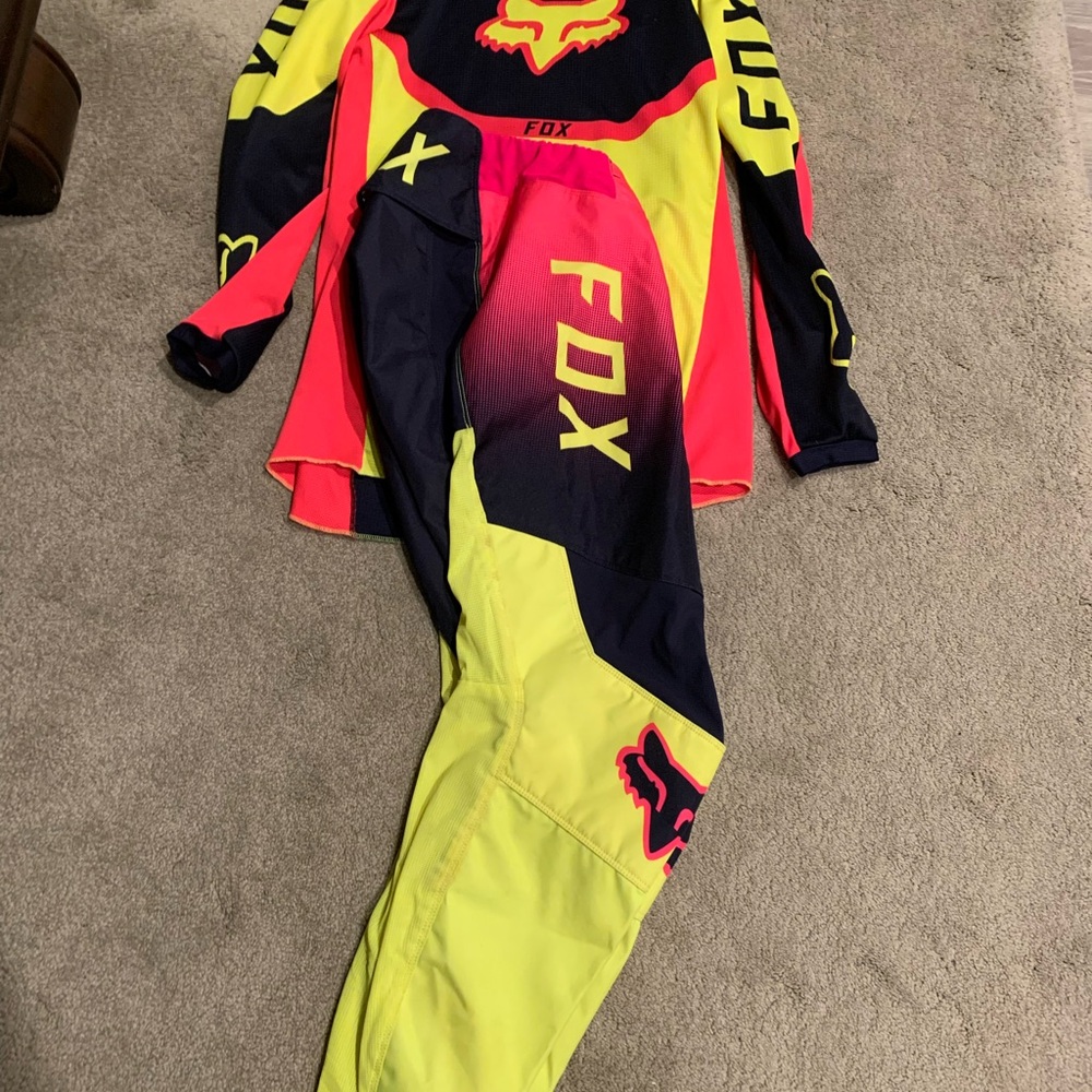Fox Neon Yellow and Pink Racing Gear